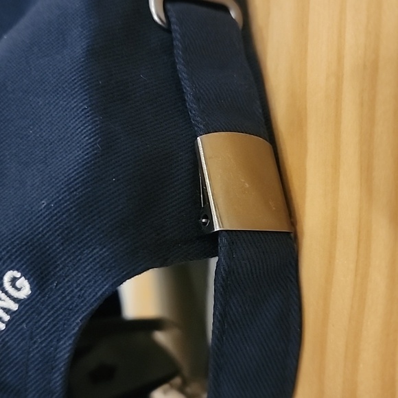 Sandy Liang x Gap Logo Baseball Hat Navy Blue Cap NWT - Picture 7 of 9